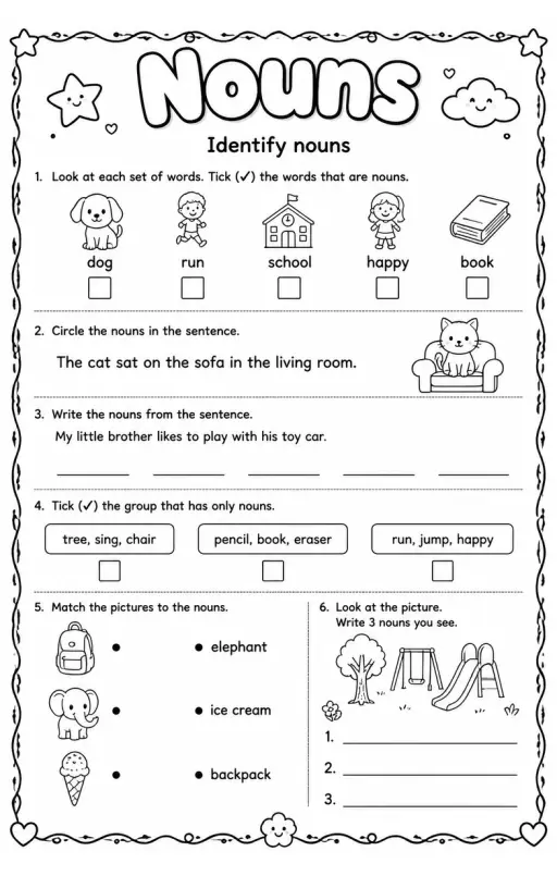 Identify nouns
