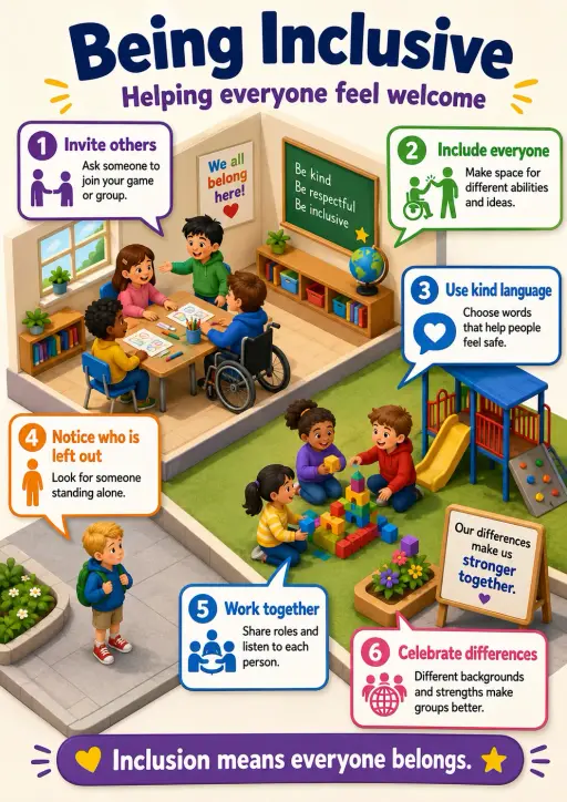 Being Inclusive Friendship Infographic