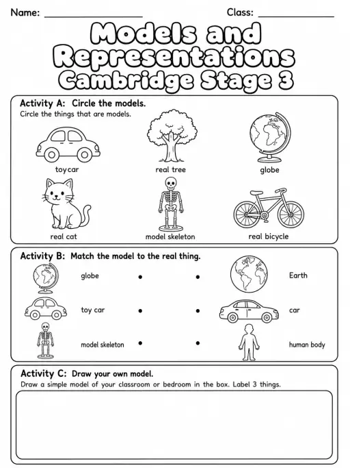 Models and Representations Cambridge Stage 3