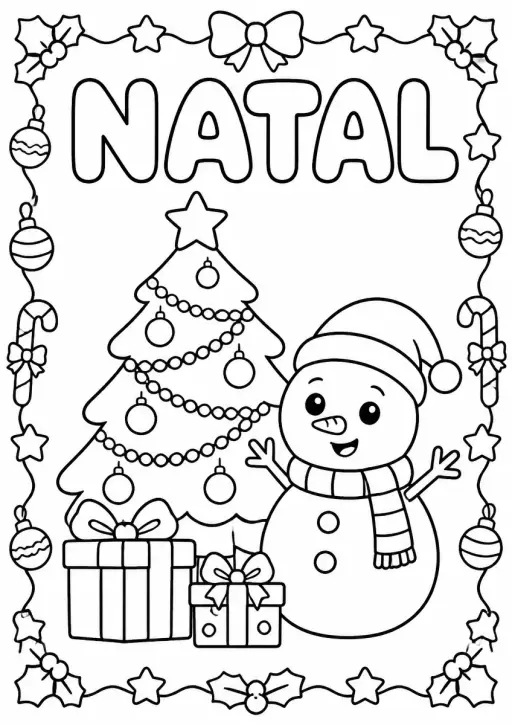 Desenho de Natal para Colorir