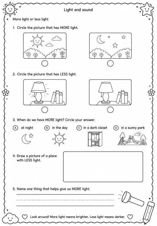 More light or less light