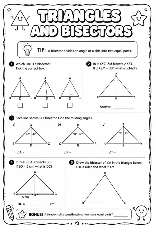 Triangles and bisectors