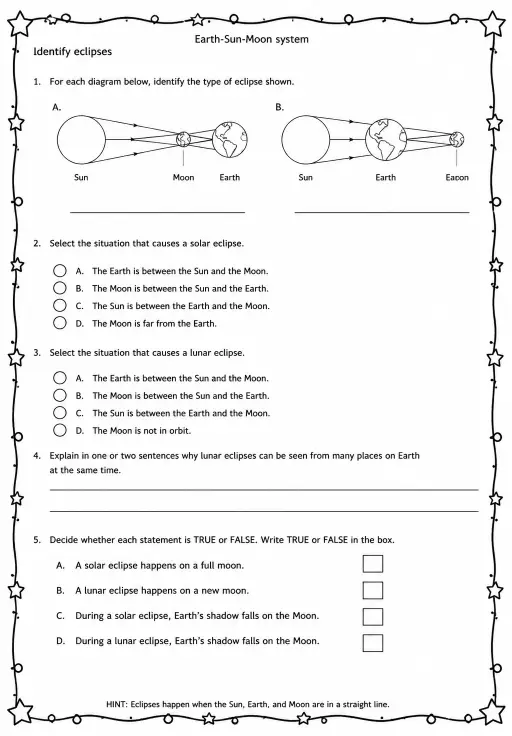 Identify eclipses
