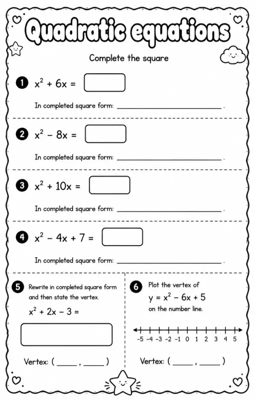 Complete the square