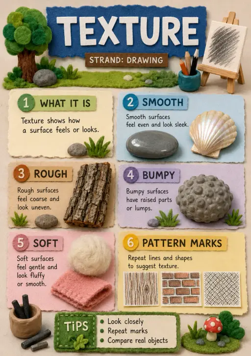 Texture Drawing Infographic