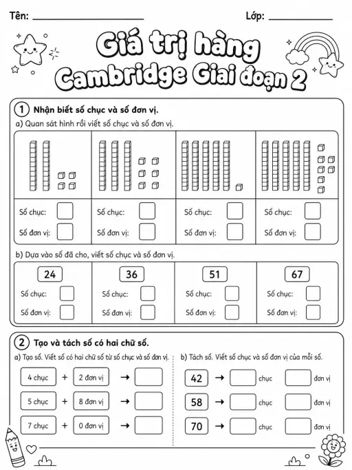 Phân số Cambridge Giai đoạn 3 - Gói bài tập 43