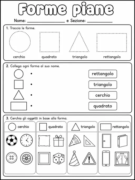 Forme piane - Scuola dell'infanzia