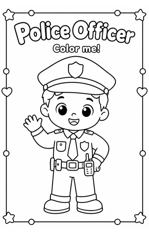 Police Officer Coloring Pages
