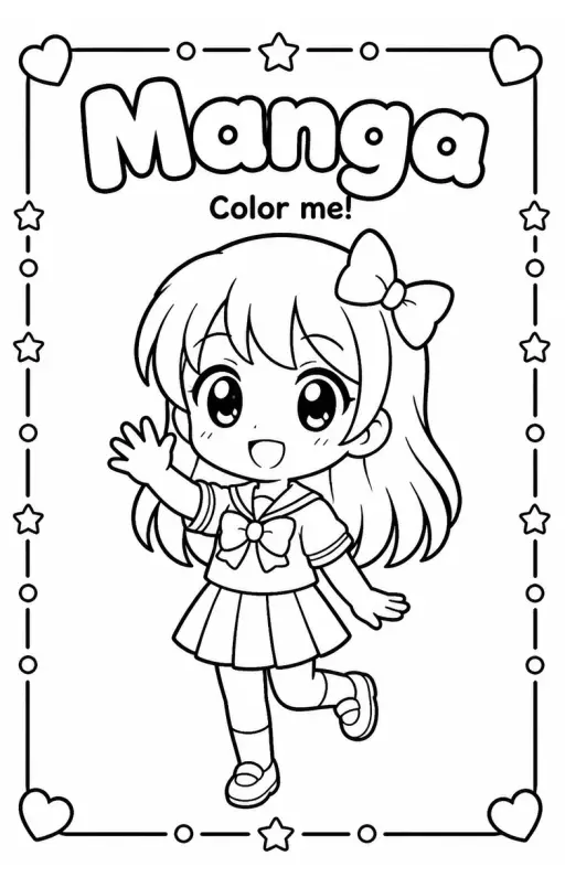 Manga Coloring Pages