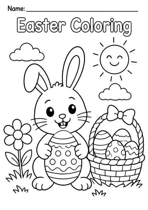 Easter Coloring Pages — Kindergarten