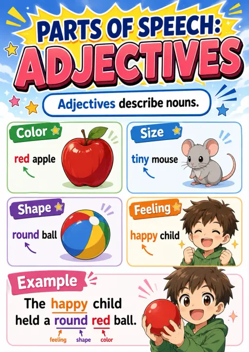 Parts of Speech: Infographic