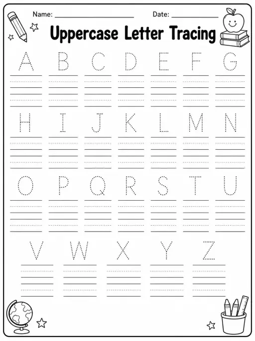 Uppercase Letter Tracing