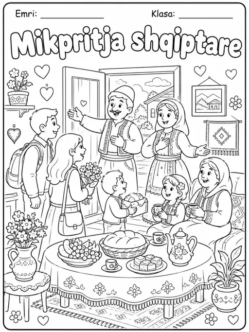Mikpritja shqiptare - Faqe ngjyrosjeje