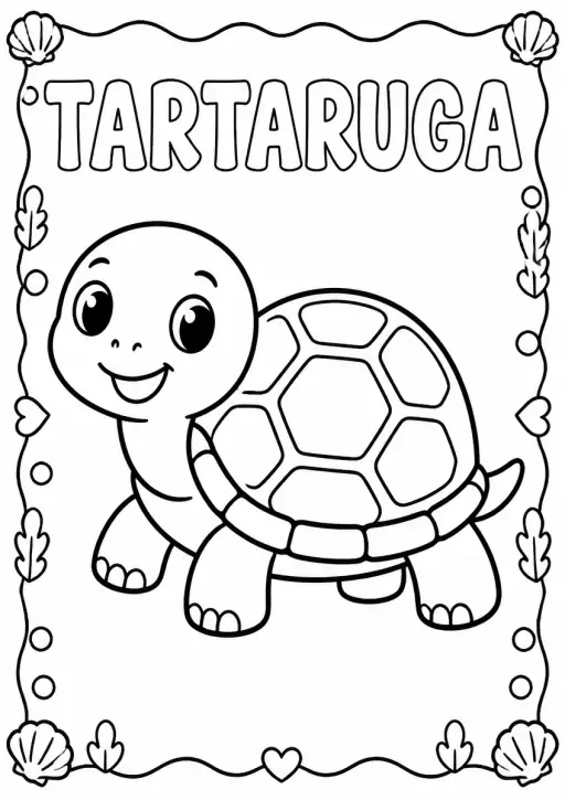 Desenho de Tartaruga para Colorir