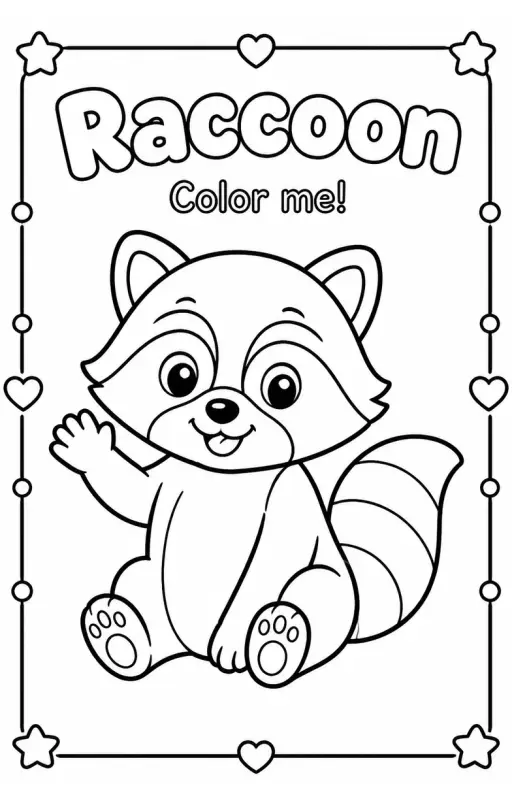 Raccoon Coloring Pages