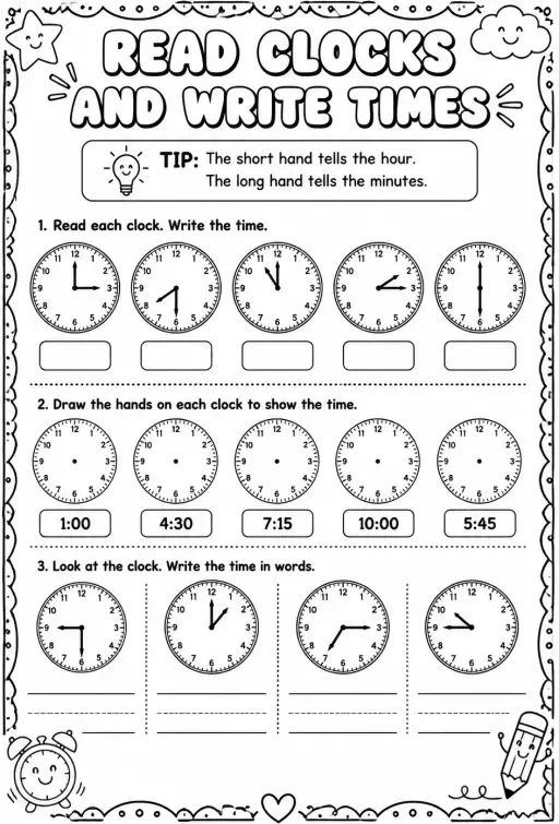 Read clocks and write times