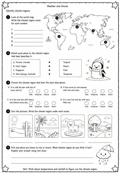 Identify climate regions