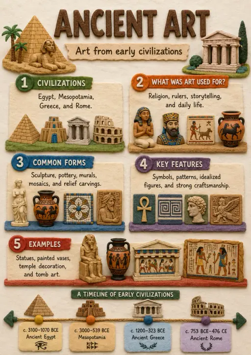 Ancient Art Art History Infographic