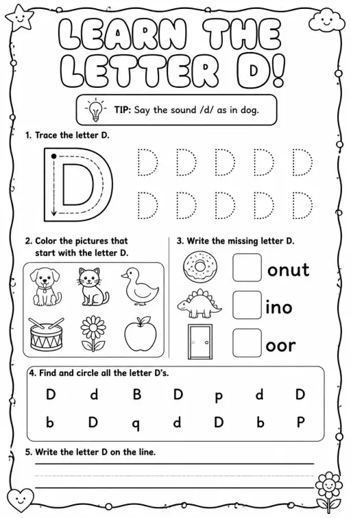 Learn the letter D