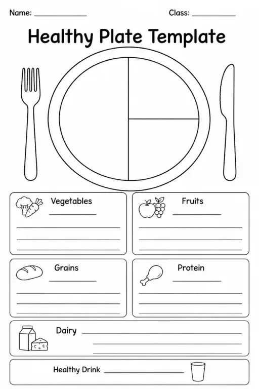 Healthy Plate Template