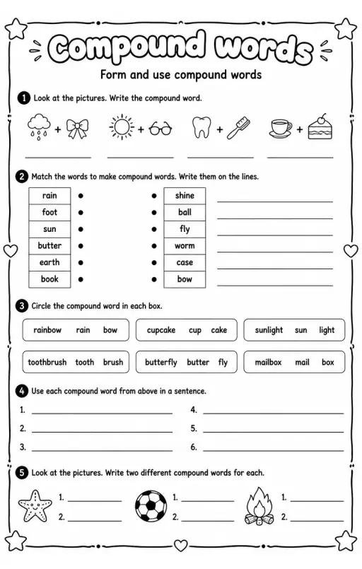 Form and use compound words