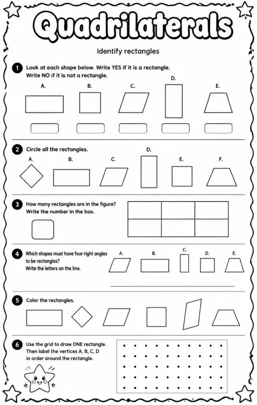 Identify rectangles