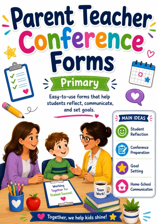 Parent Teacher Conference Forms Worksheet Pack
