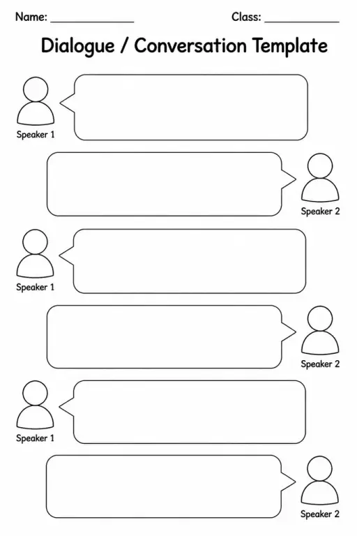 Dialogue / Conversation Template
