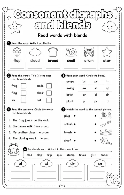 Read words with blends