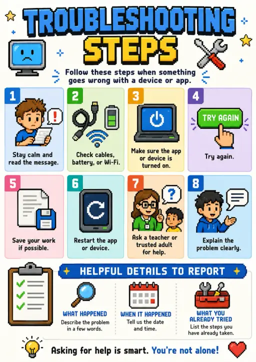 Troubleshooting Computer Basics Infographic