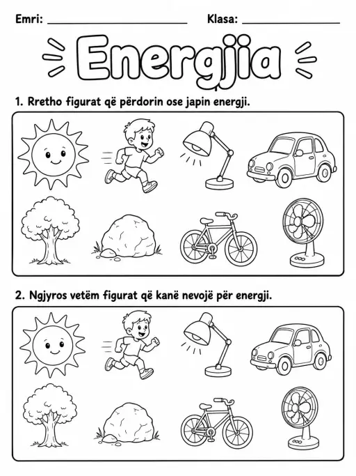 Energjia - Pako fletësh pune
