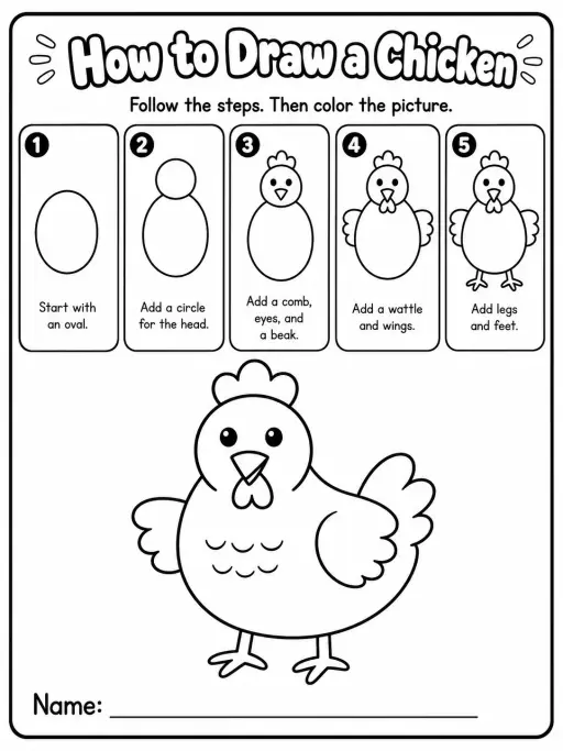 How to Draw a Chicken