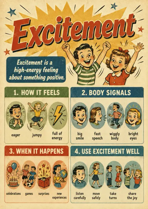 Excitement Emotions Infographic