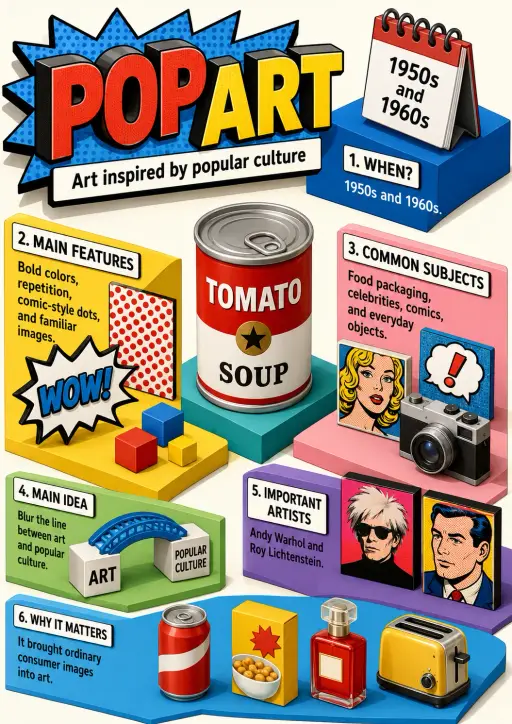 Popart Art History Infographic