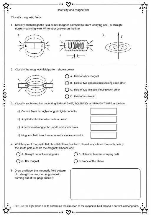 Classify magnetic fields
