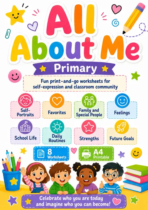 All About Me Worksheet Pack