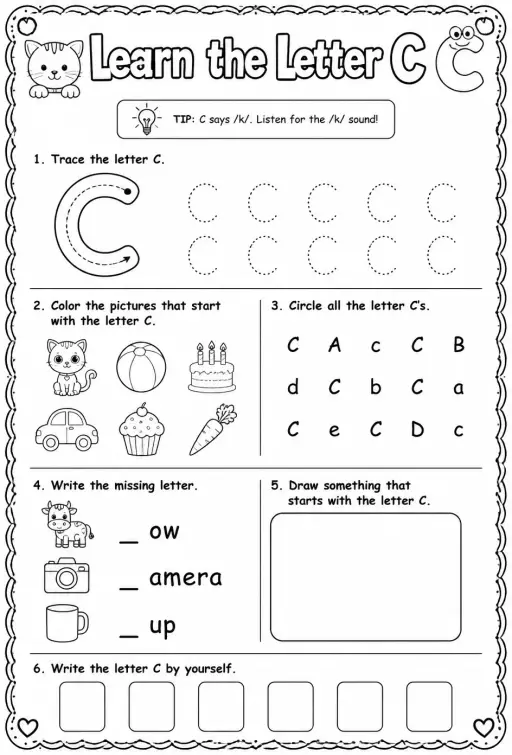Learn the letter C