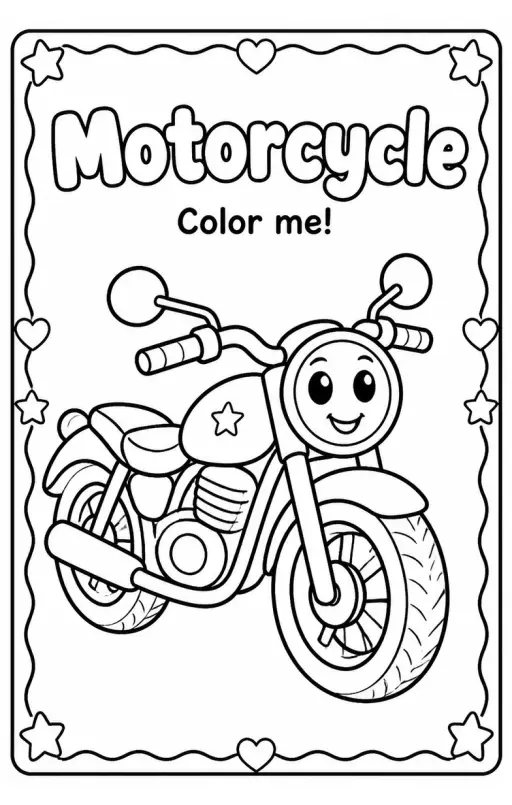 Motorcycle Coloring Pages