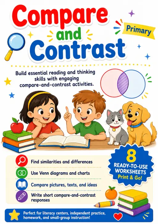 Compare and Contrast Worksheet Pack