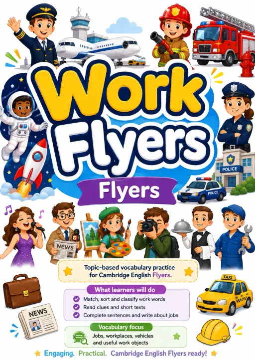 Work Flyers Vocabulary Worksheet Pack