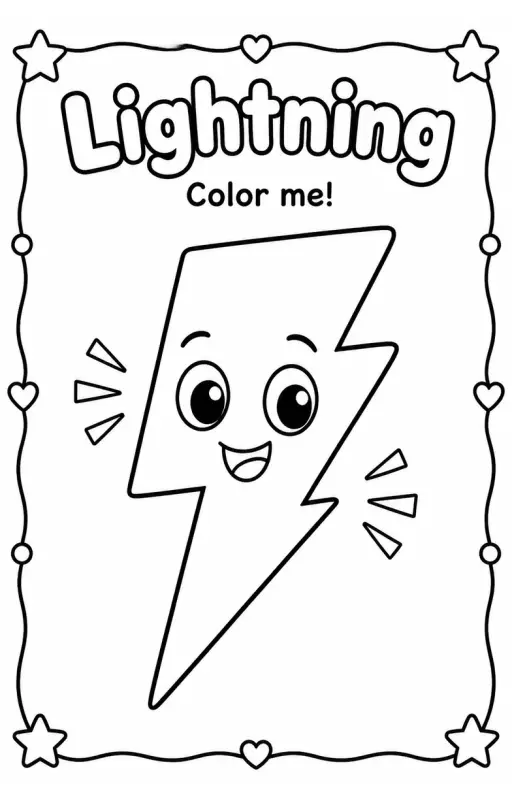 Lightning Coloring Pages