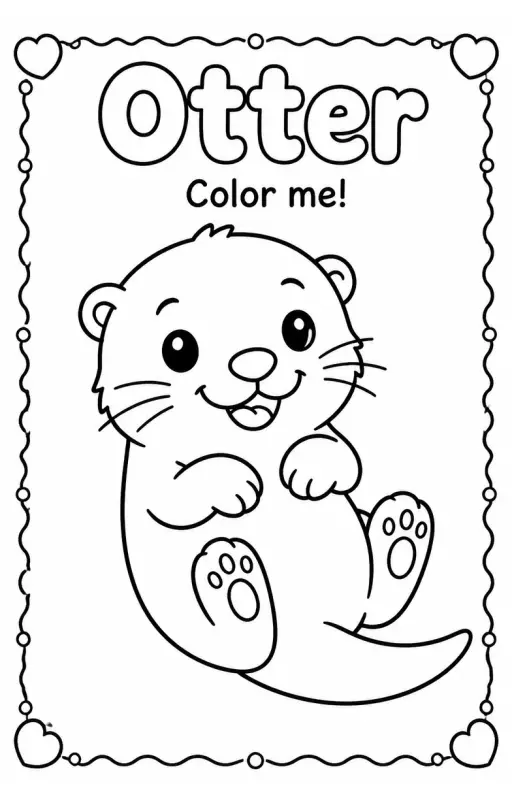 Otter Coloring Pages