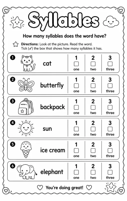 How many syllables does the word have?