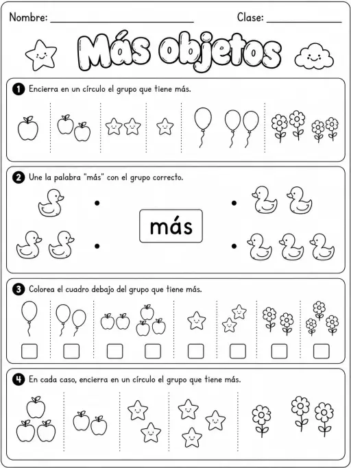2.º grado - comparación y orden de números - Paquete de fichas