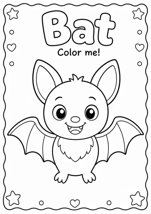 Bat Coloring Pages