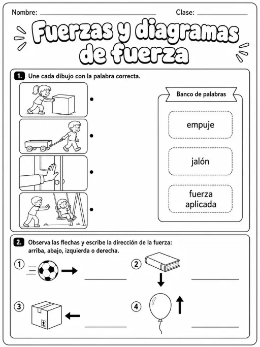 3.º grado - ciencias físicas - Paquete de fichas - Conjunto 4