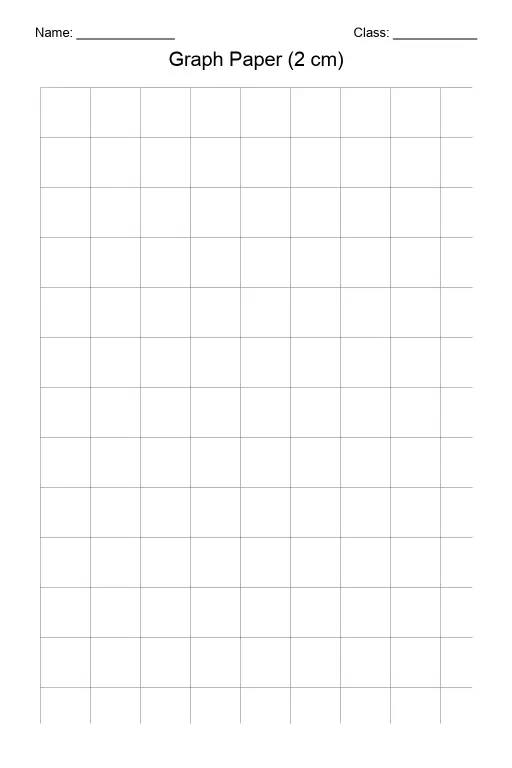 Graph Paper 2 cm