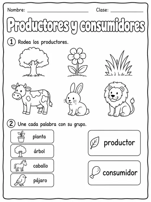 2.º grado - plantas - Paquete de fichas - Conjunto 3