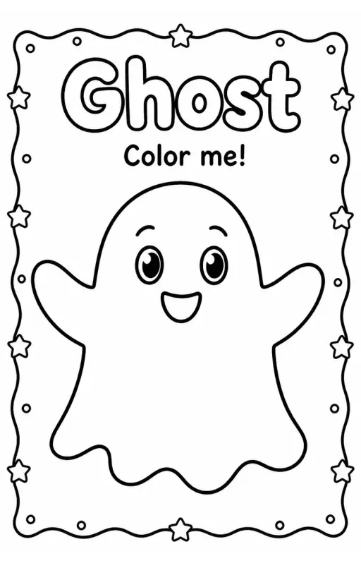 Ghost Coloring Pages