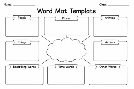 Word Mat Template